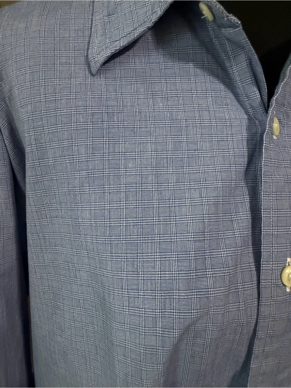 J.Crew Preppy Blue Plaid Button Down Size 16-33.